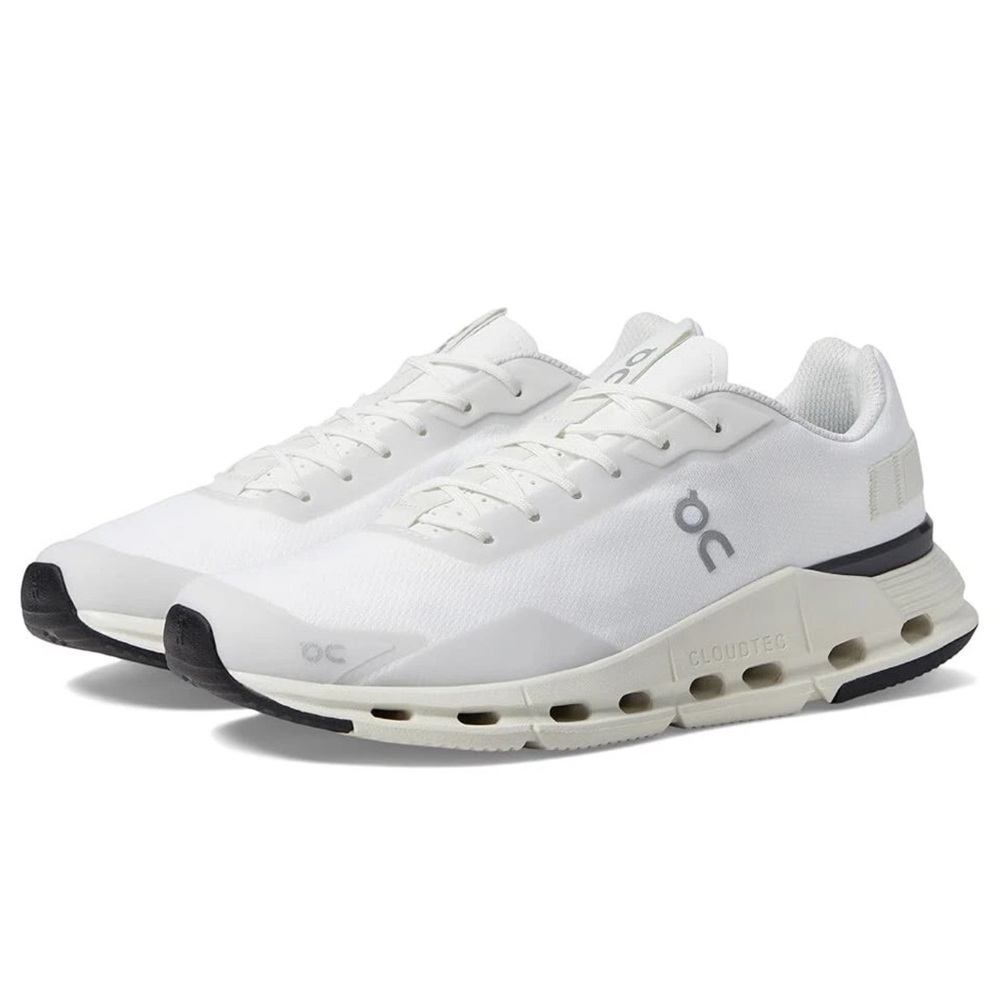 On Running White and Cream Men's Cloudtec Running Sneakers